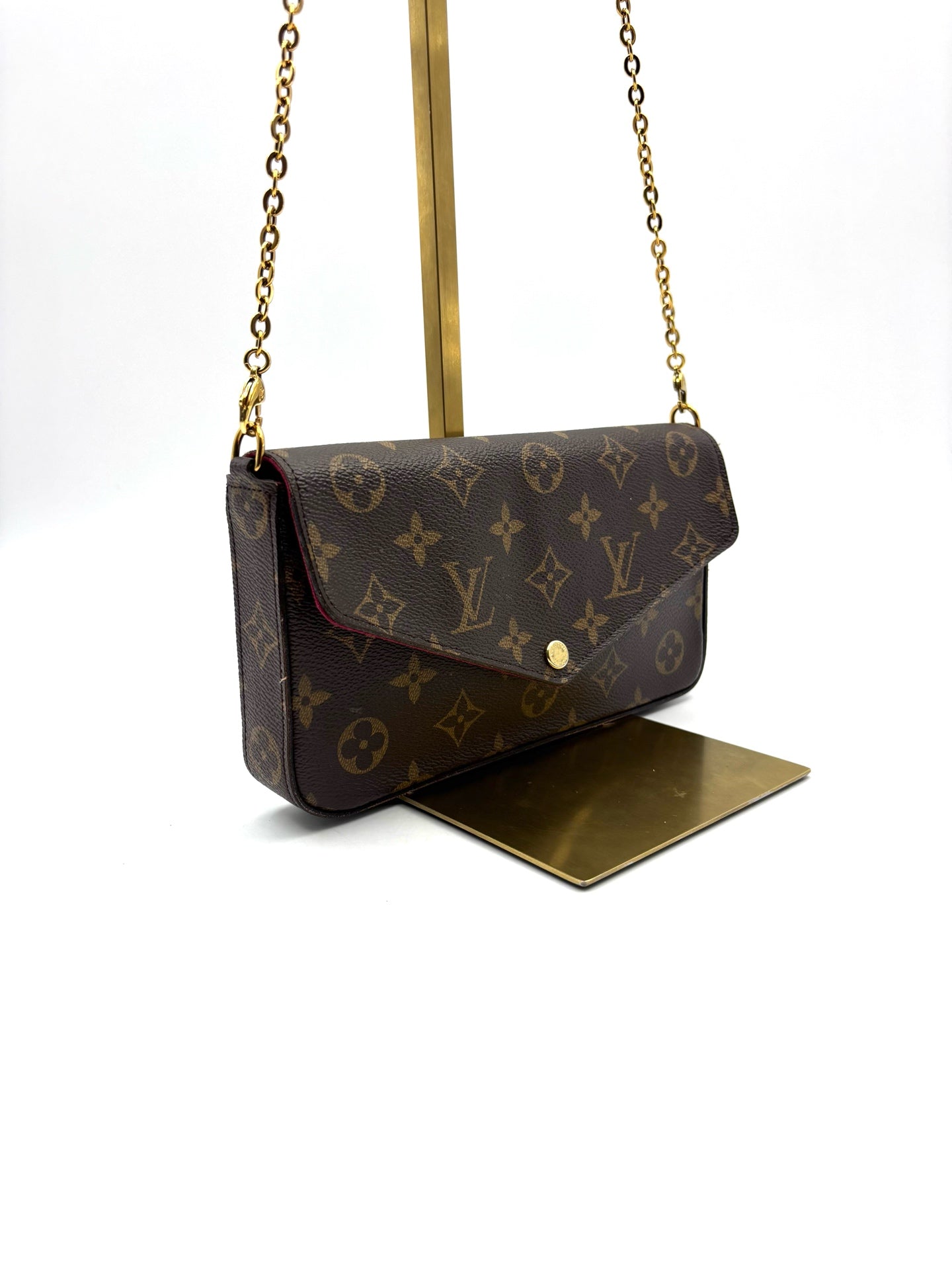 Louis Vuitton - Pochette Felicie - Leather - Brown - (mini)