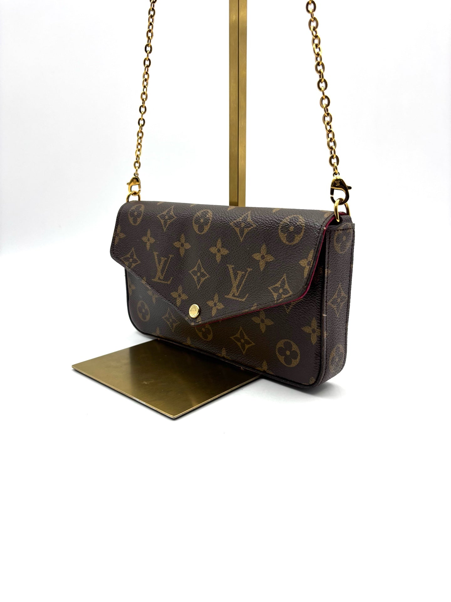 Louis Vuitton - Pochette Felicie - Leather - Brown - (mini)
