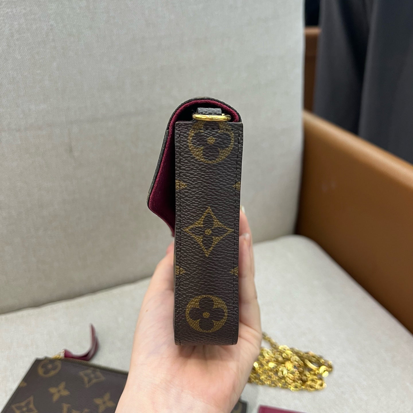 Louis Vuitton - Pochette Félicie - Leather - Brown - (mini)