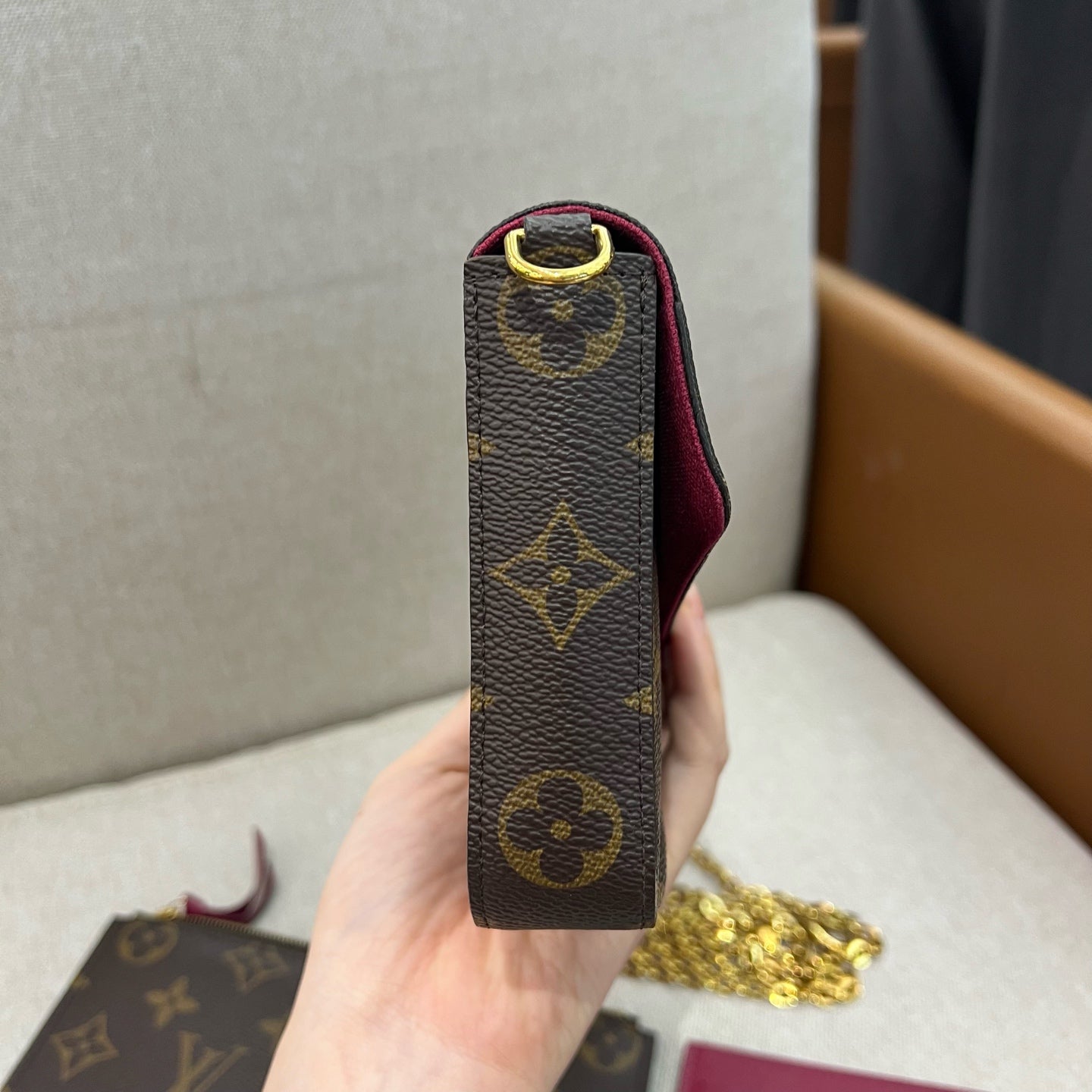 Louis Vuitton - Pochette Félicie - Leather - Brown - (mini)