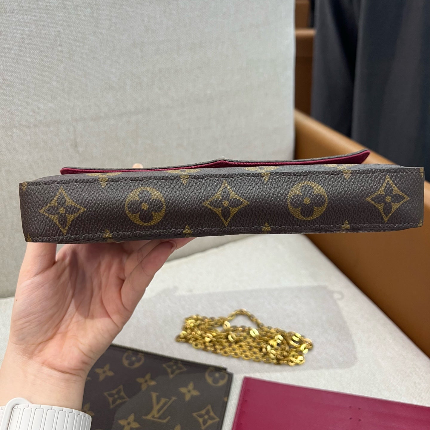 Louis Vuitton - Pochette Félicie - Leather - Brown - (mini)