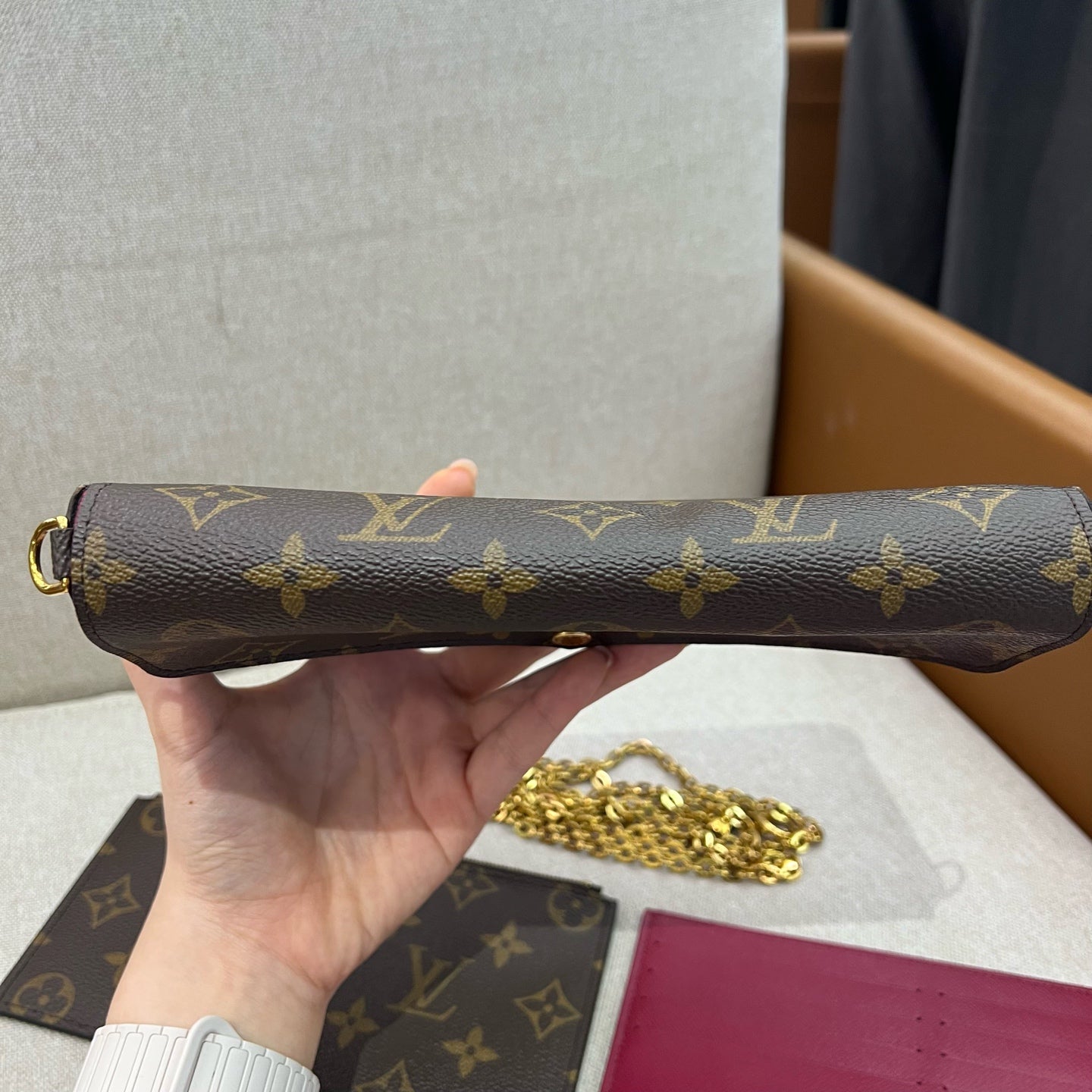 Louis Vuitton - Pochette Félicie - Leather - Brown - (mini)