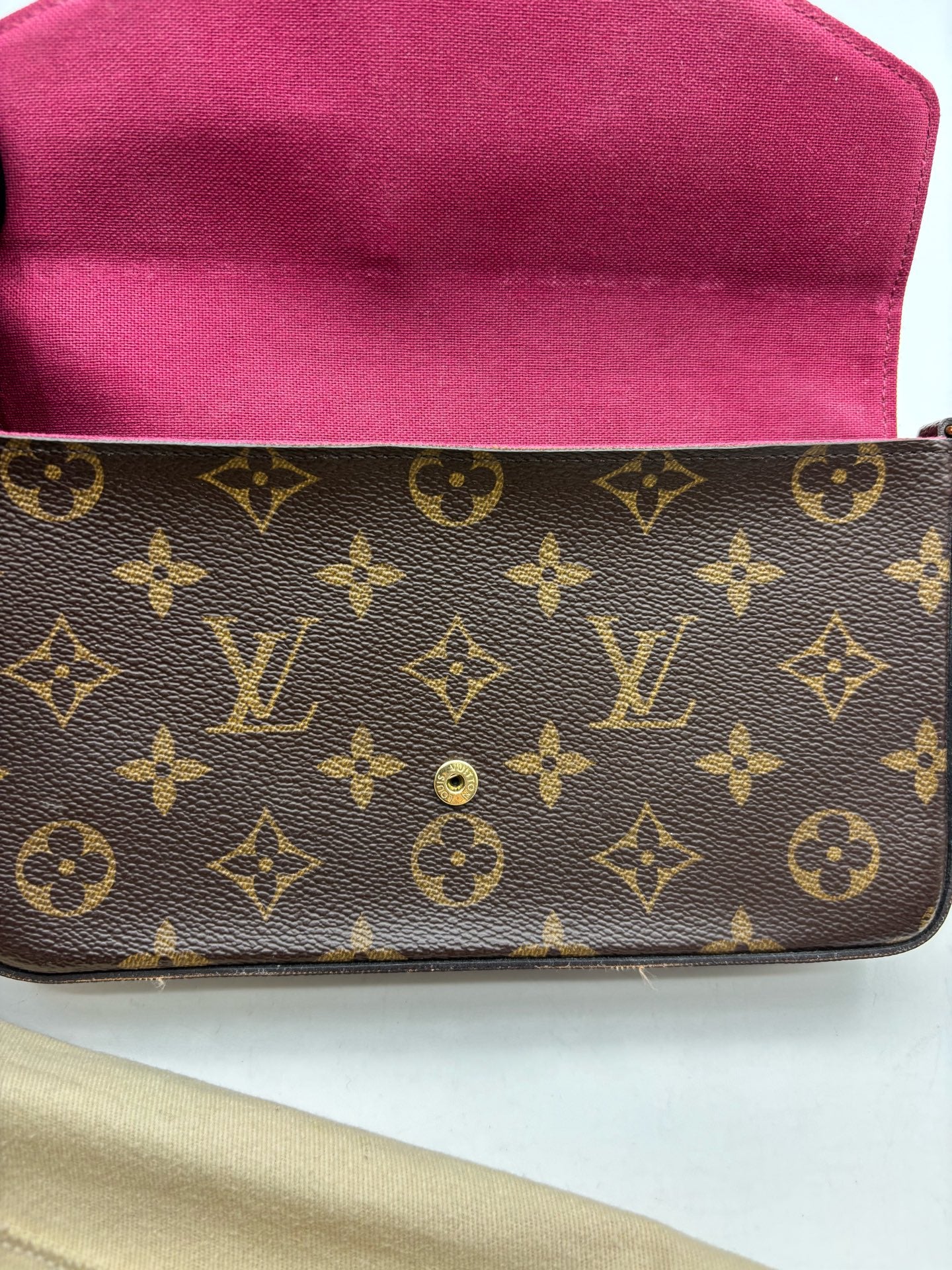 Louis Vuitton - Pochette Felicie - Leather - Brown - (mini)
