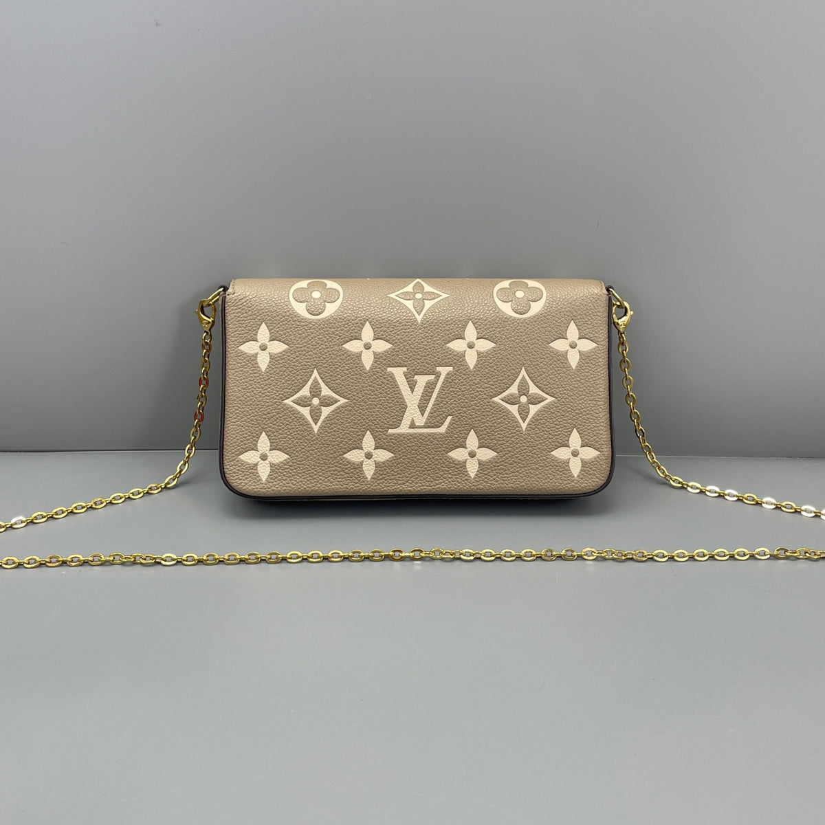 Louis Vuitton - Pochette Felicie - Leather - Grey - (mini)
