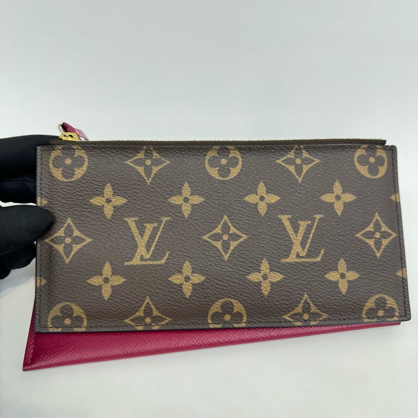Louis Vuitton - Pochette Félicie - Monogram coated canvas with leather trim - Brown - (Mini)