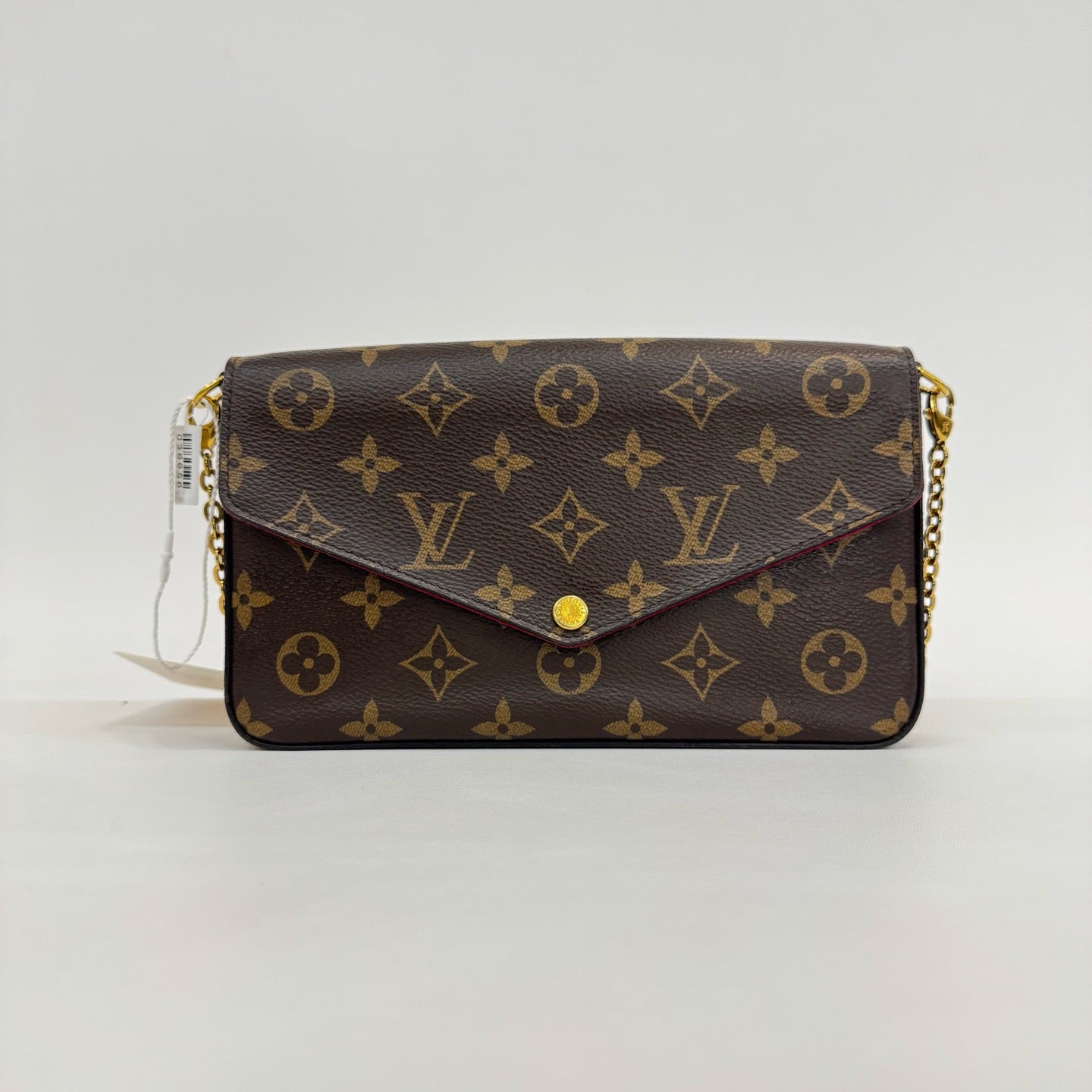 Louis Vuitton - Pochette Félicie - Monogram coated canvas with leather trim - Brown - (Mini)