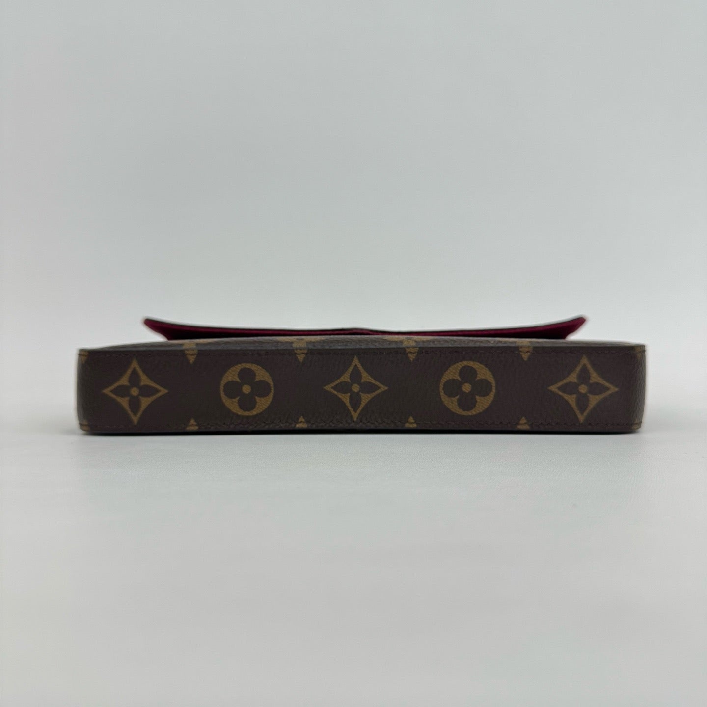 Louis Vuitton - Pochette Félicie - Monogram coated canvas with leather trim - Brown - (Mini)