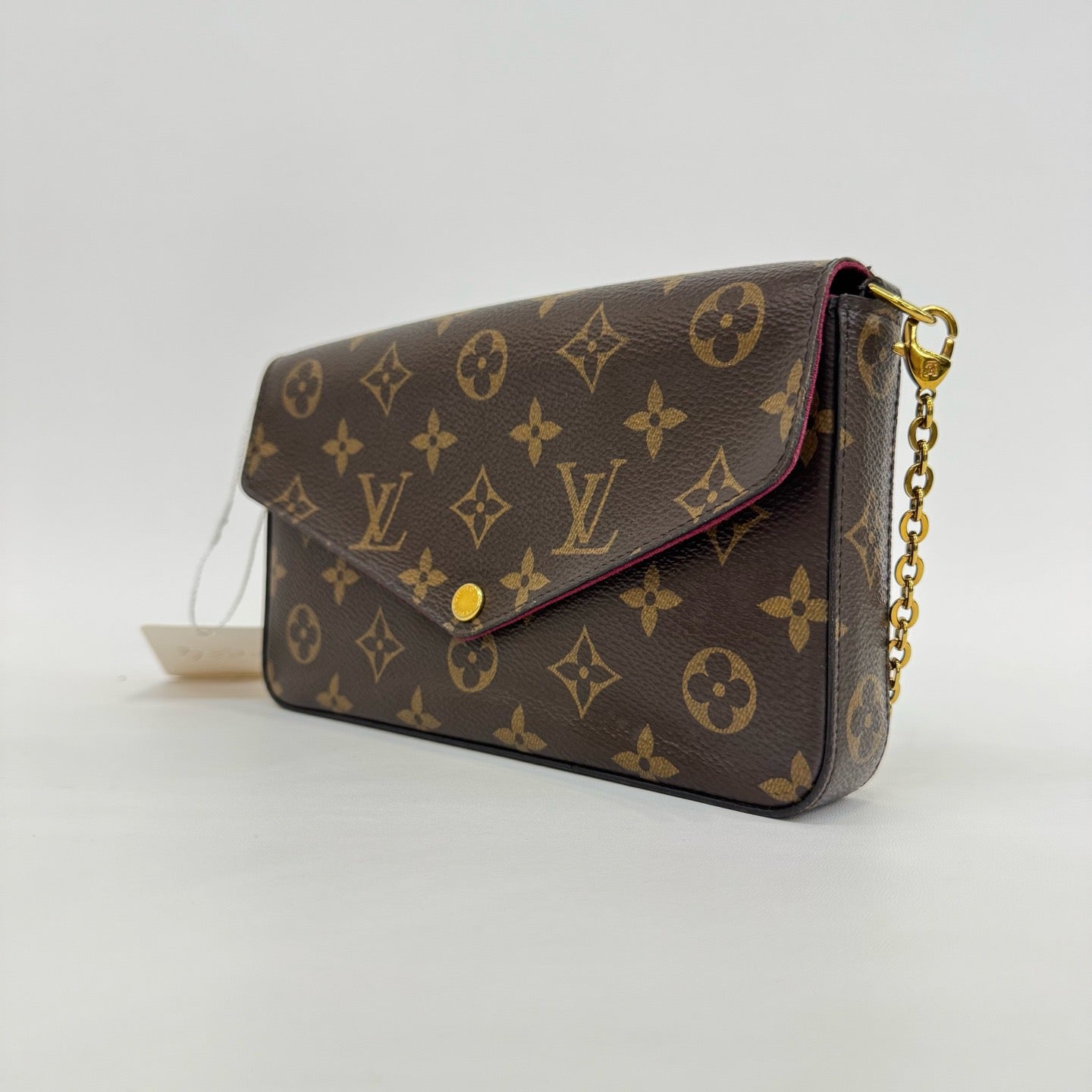 Louis Vuitton - Pochette Félicie - Monogram coated canvas with leather trim - Brown - (Mini)