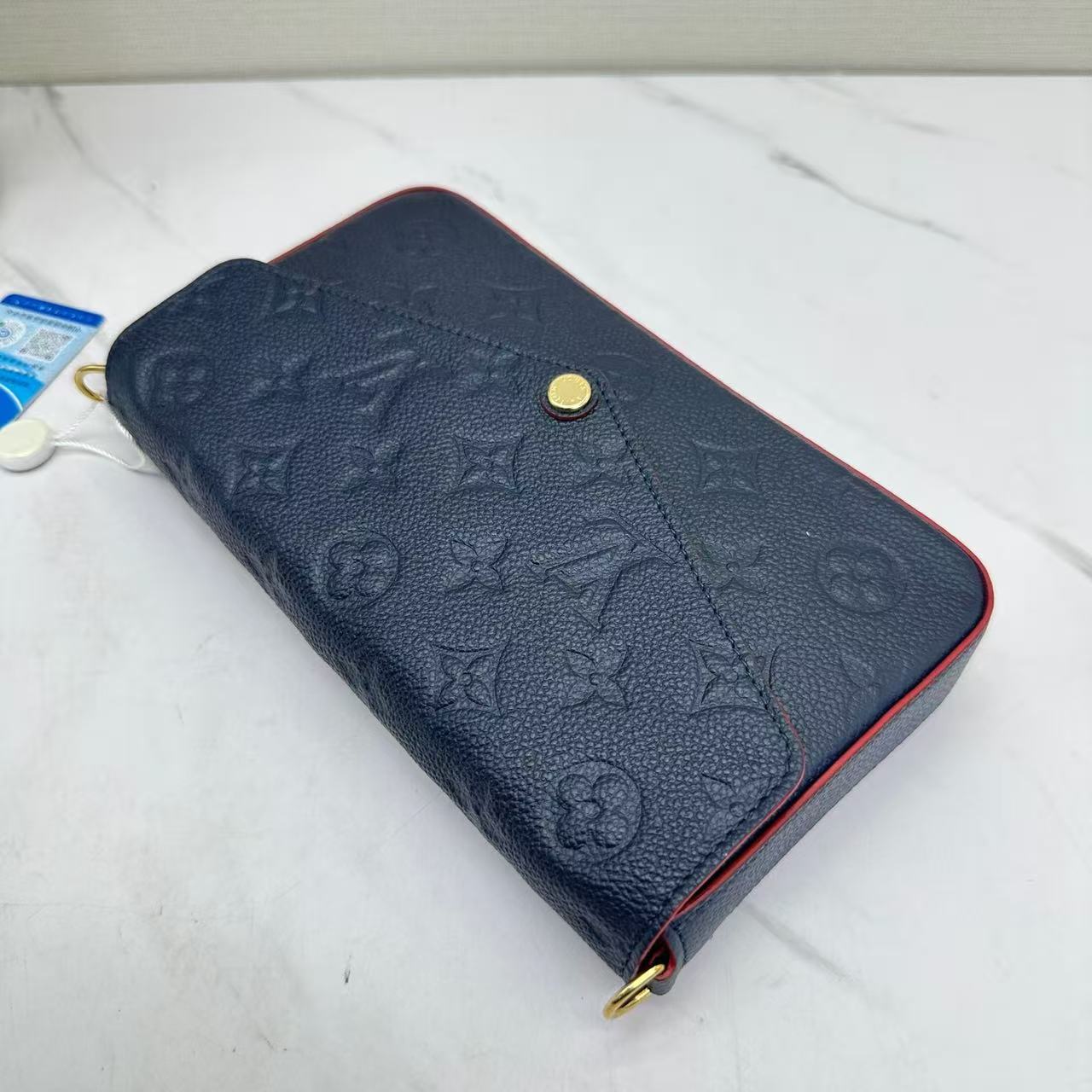 Louis Vuitton - Pochette Felicie - Monogram Empreinte leather - Blue - (small)