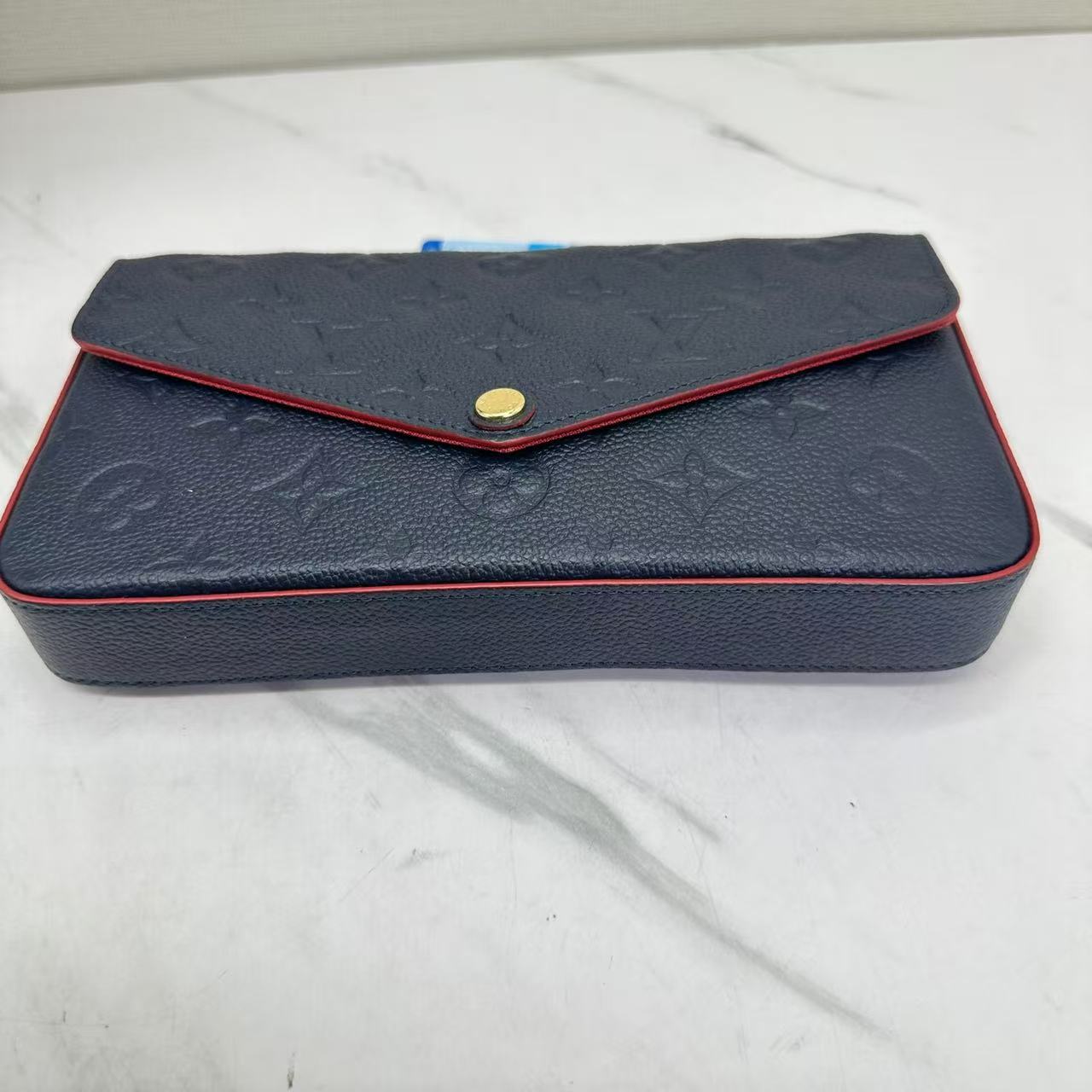 Louis Vuitton - Pochette Felicie - Monogram Empreinte leather - Blue - (small)