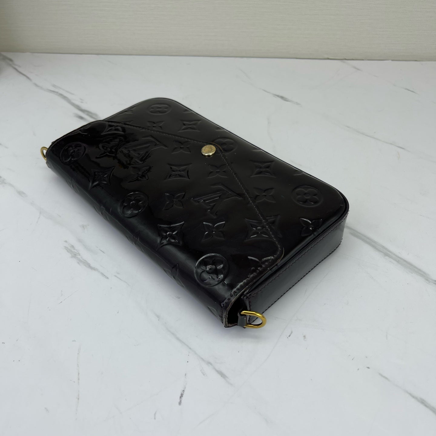 Louis Vuitton - Pochette Felicie - Patent leather - Burgundy - (mini)