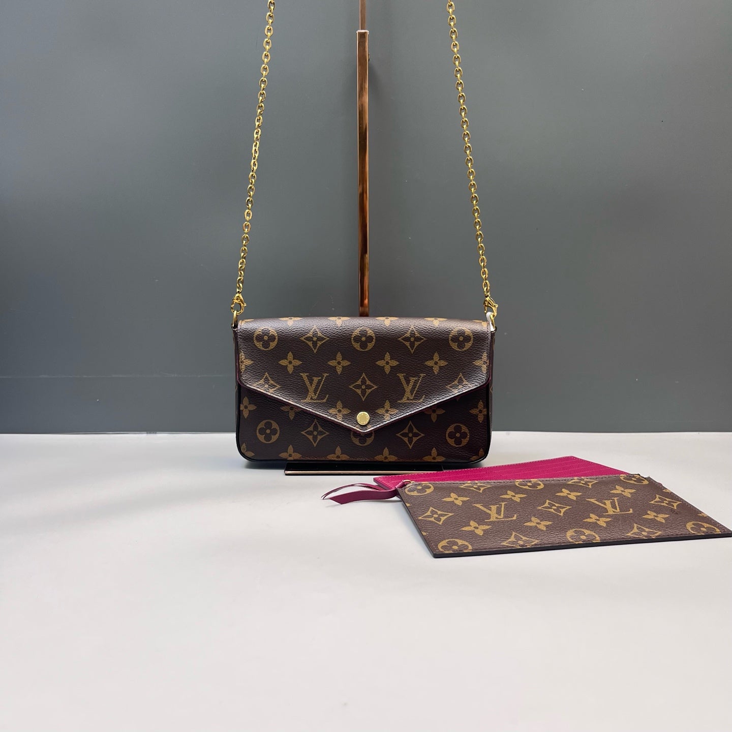 Louis Vuitton - Pochette Felicie - Synthetic - Brown - (mini)