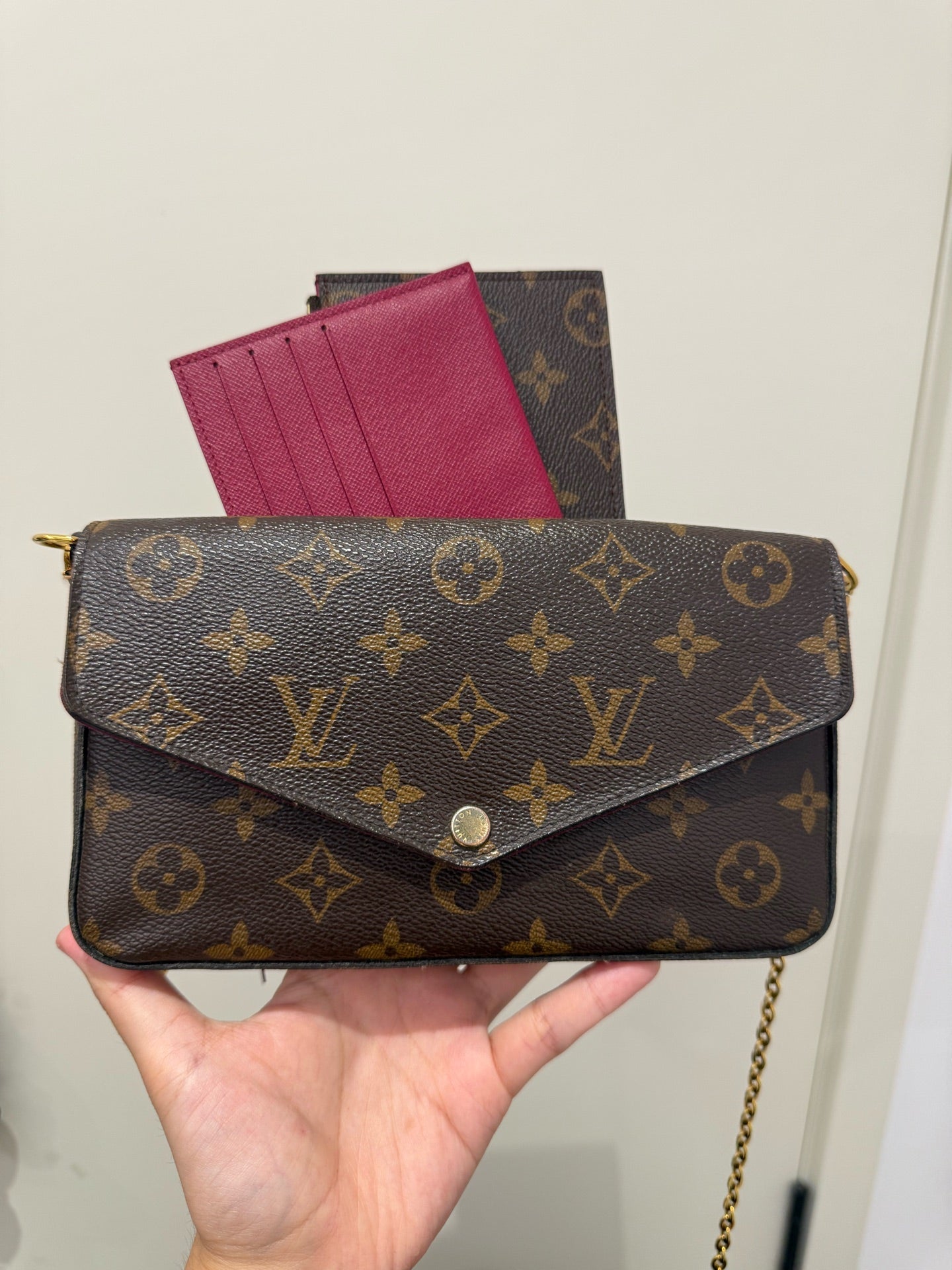 Louis Vuitton - Pochette Félicie - Synthetic - Brown - (mini)