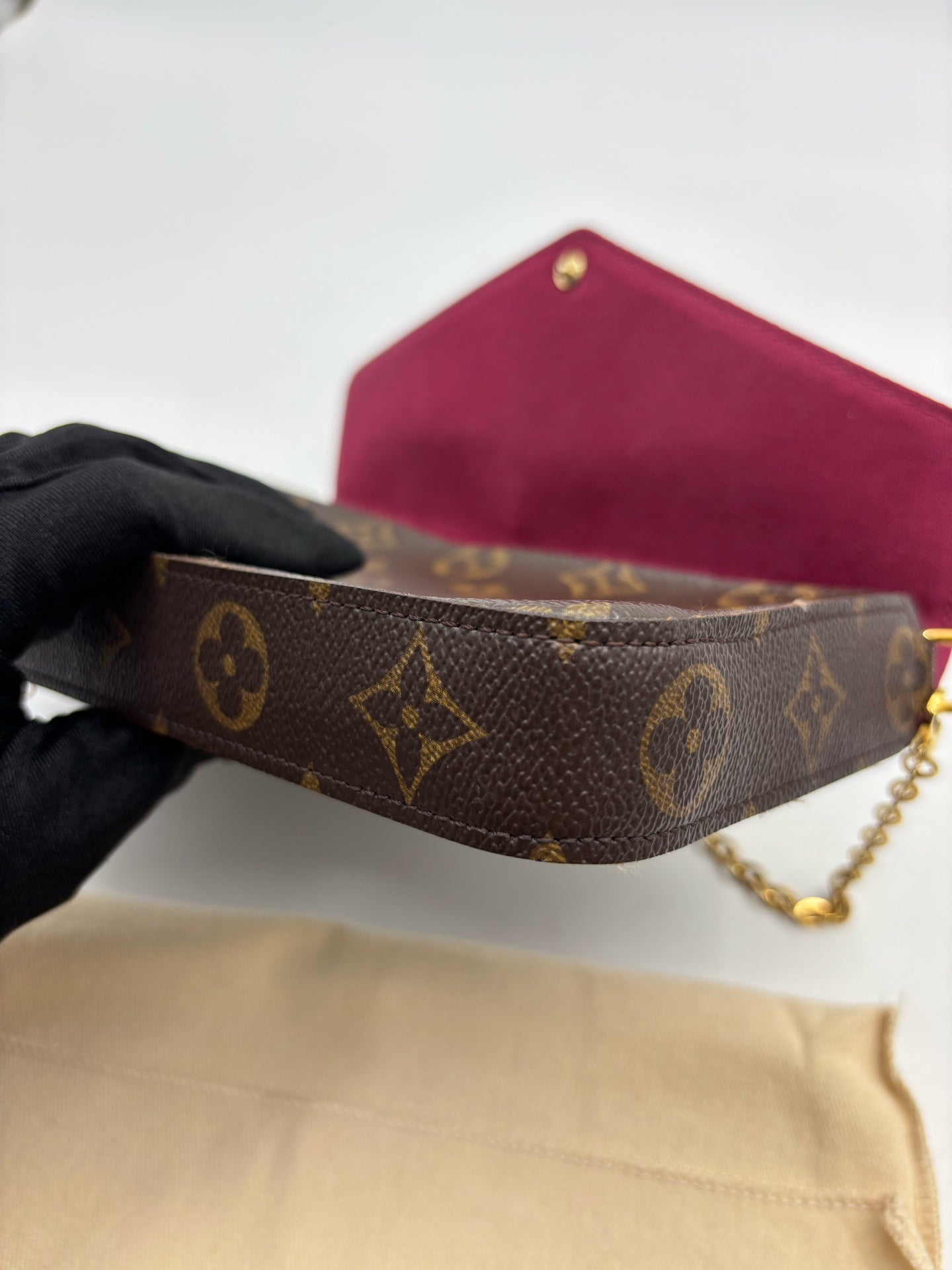 Louis Vuitton - Pochette Felicie - Synthetic - Brown - (mini)