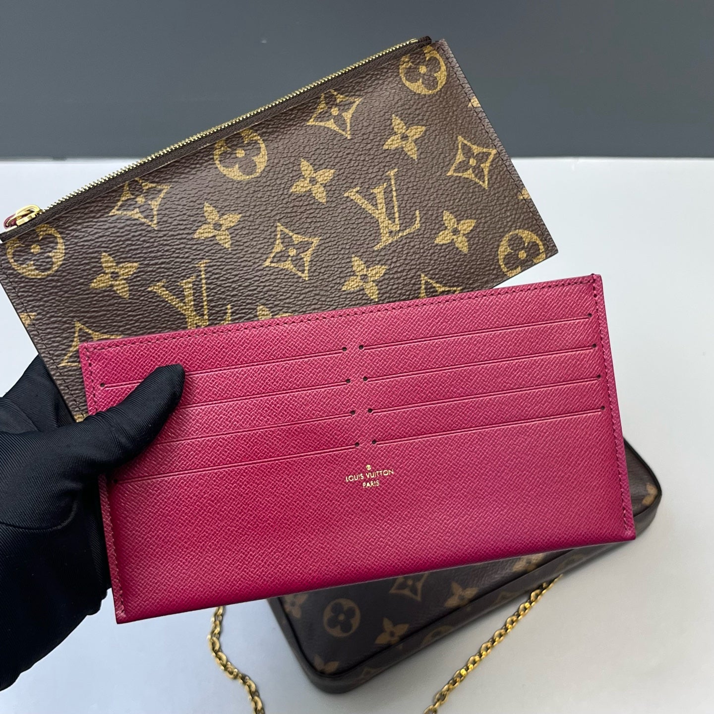 Louis Vuitton - Pochette Felicie - Synthetic - Brown - (mini)