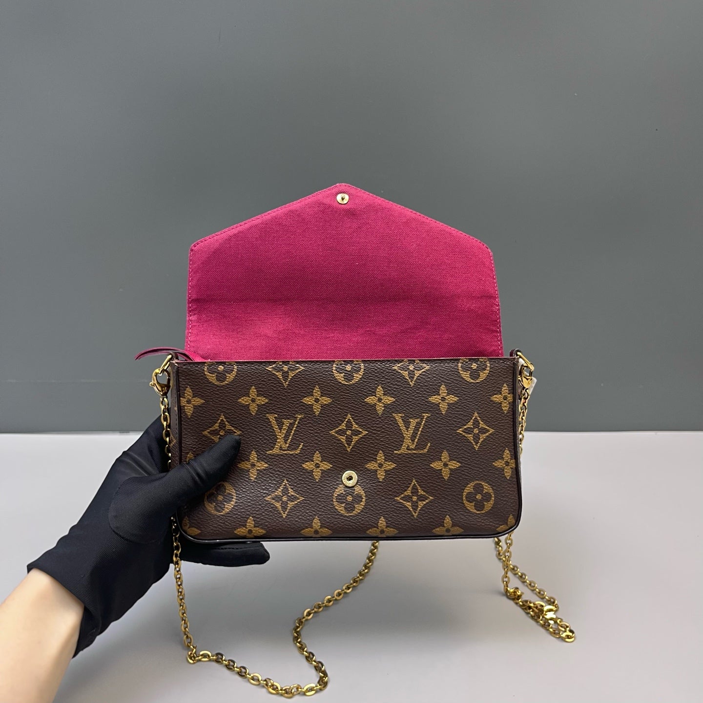 Louis Vuitton - Pochette Felicie - Synthetic - Brown - (mini)