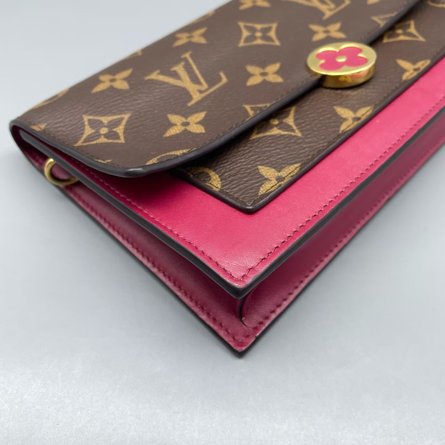Louis Vuitton - Pochette Flore - Monogram coated canvas and leather - Brown and Pink - (mini)
