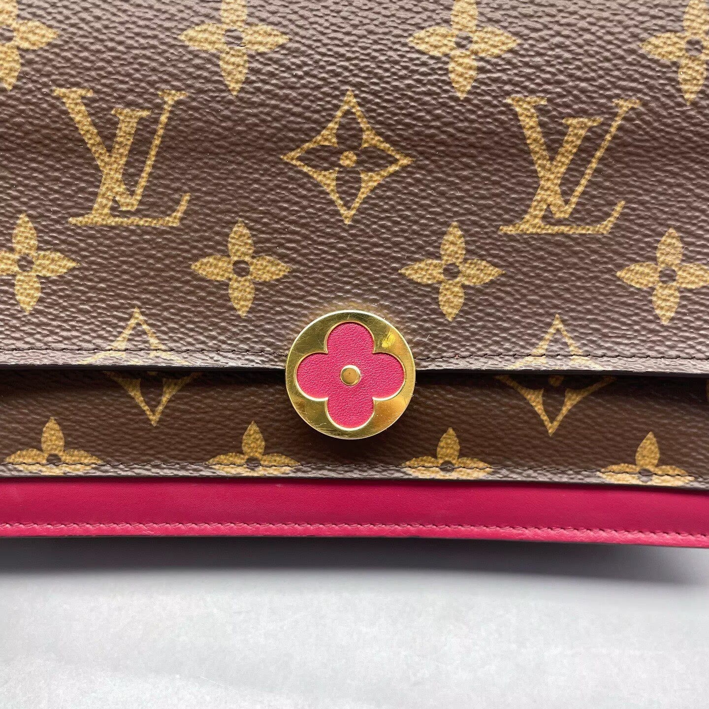 Louis Vuitton - Pochette Flore - Monogram coated canvas and leather - Brown and Pink - (mini)