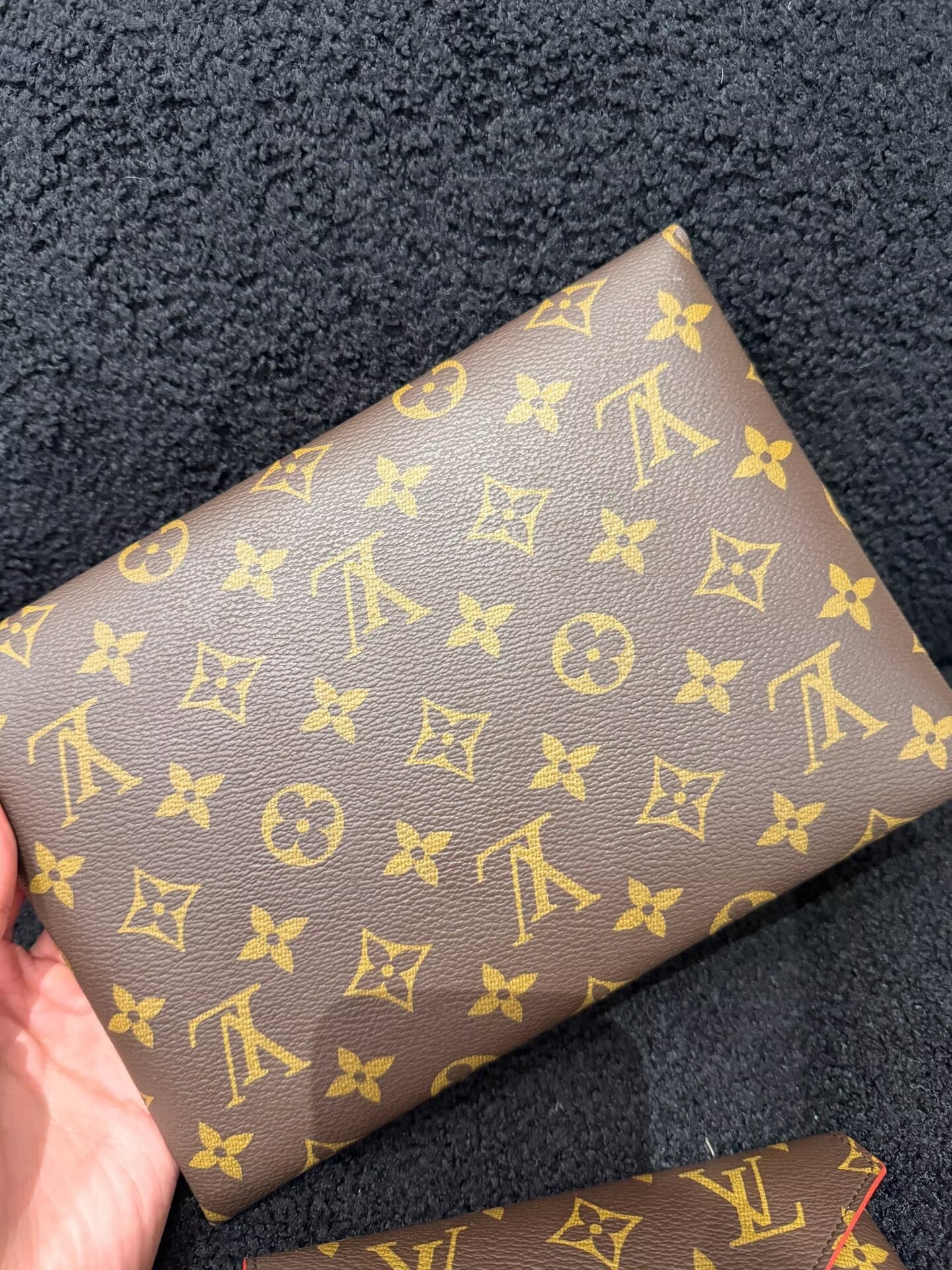 Louis Vuitton - Pochette Kirigami - Monogram coated canvas with leather lining - Brown - (mini)