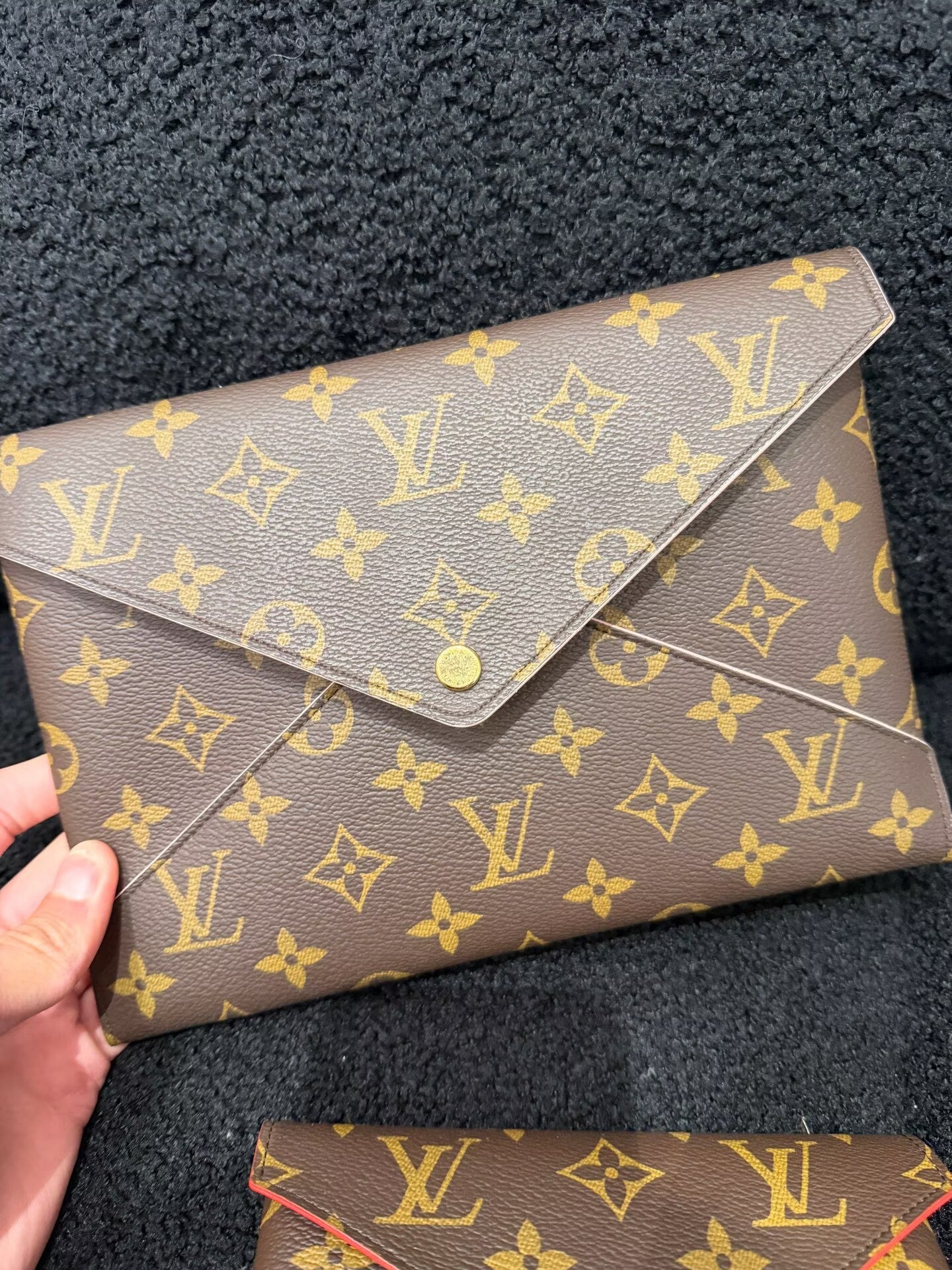 Louis Vuitton - Pochette Kirigami - Monogram coated canvas with leather lining - Brown - (mini)