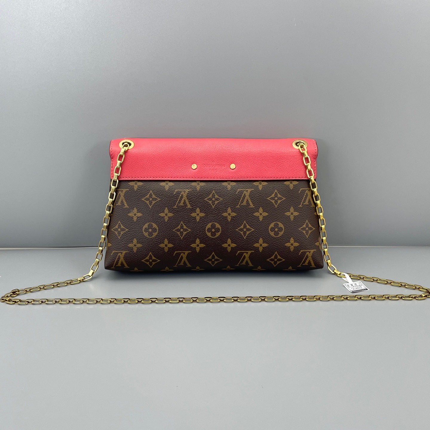 Louis Vuitton - Pochette Metis Chain Bag - Monogram coated canvas with leather trim - Brown, Pink - (medium)