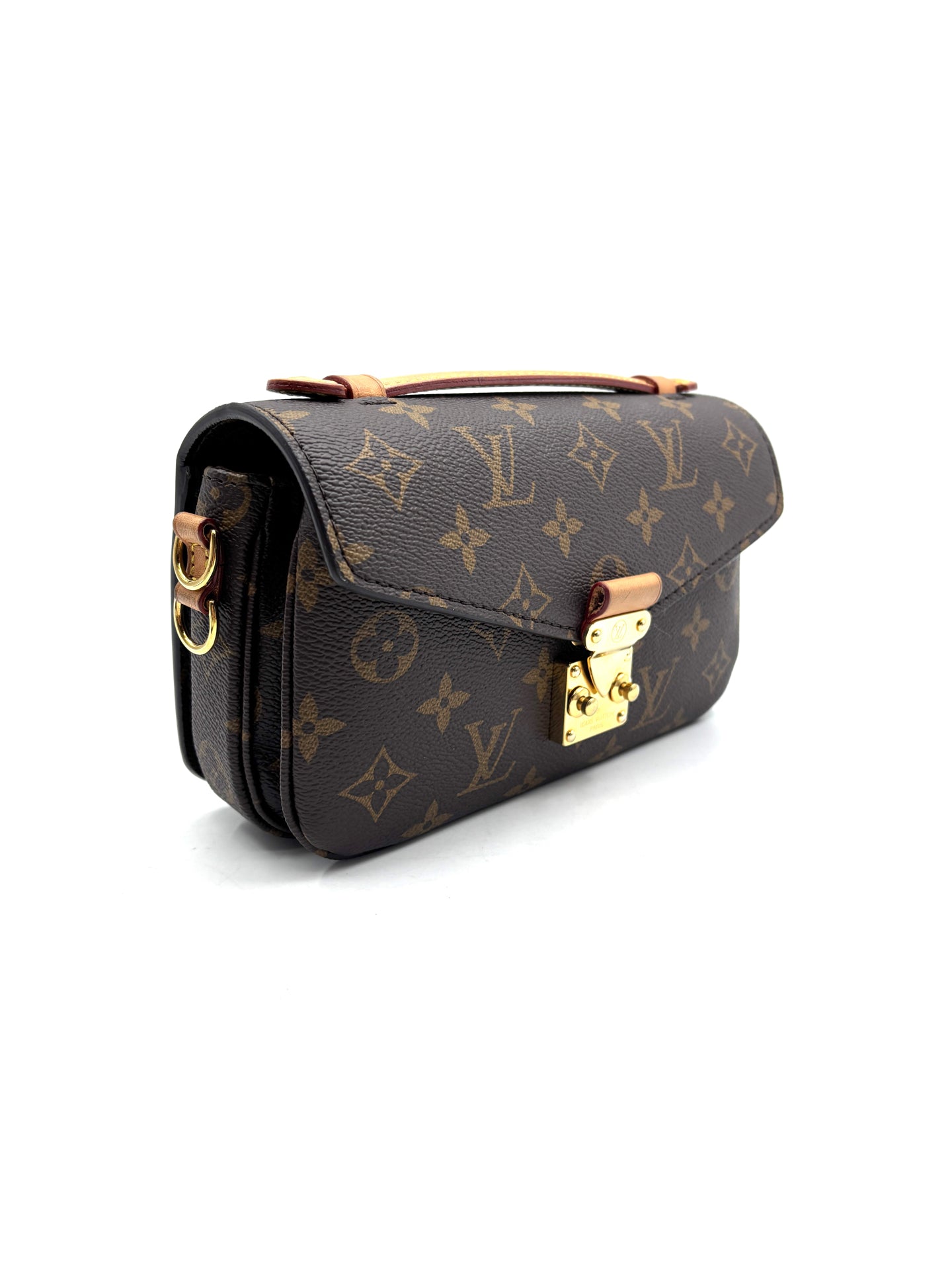 Louis Vuitton - Pochette Metis East West - Coated canvas with cowhide leather trim - Brown - (small)