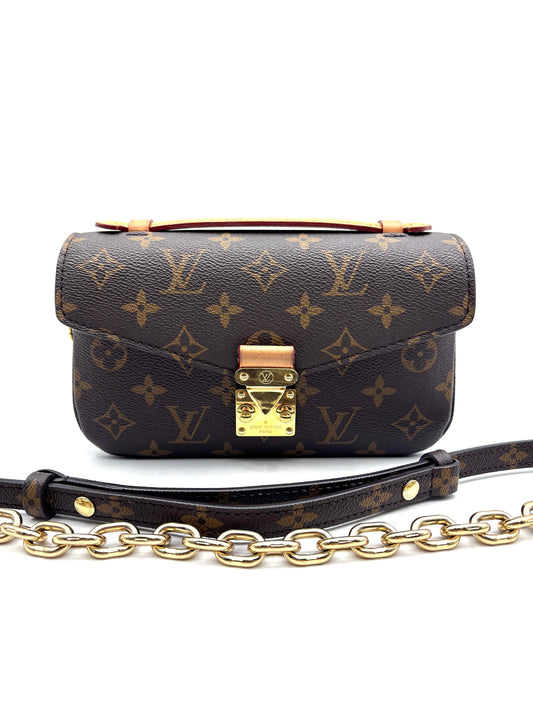 Louis Vuitton - Pochette Metis East West - Coated canvas with cowhide leather trim - Brown - (small)
