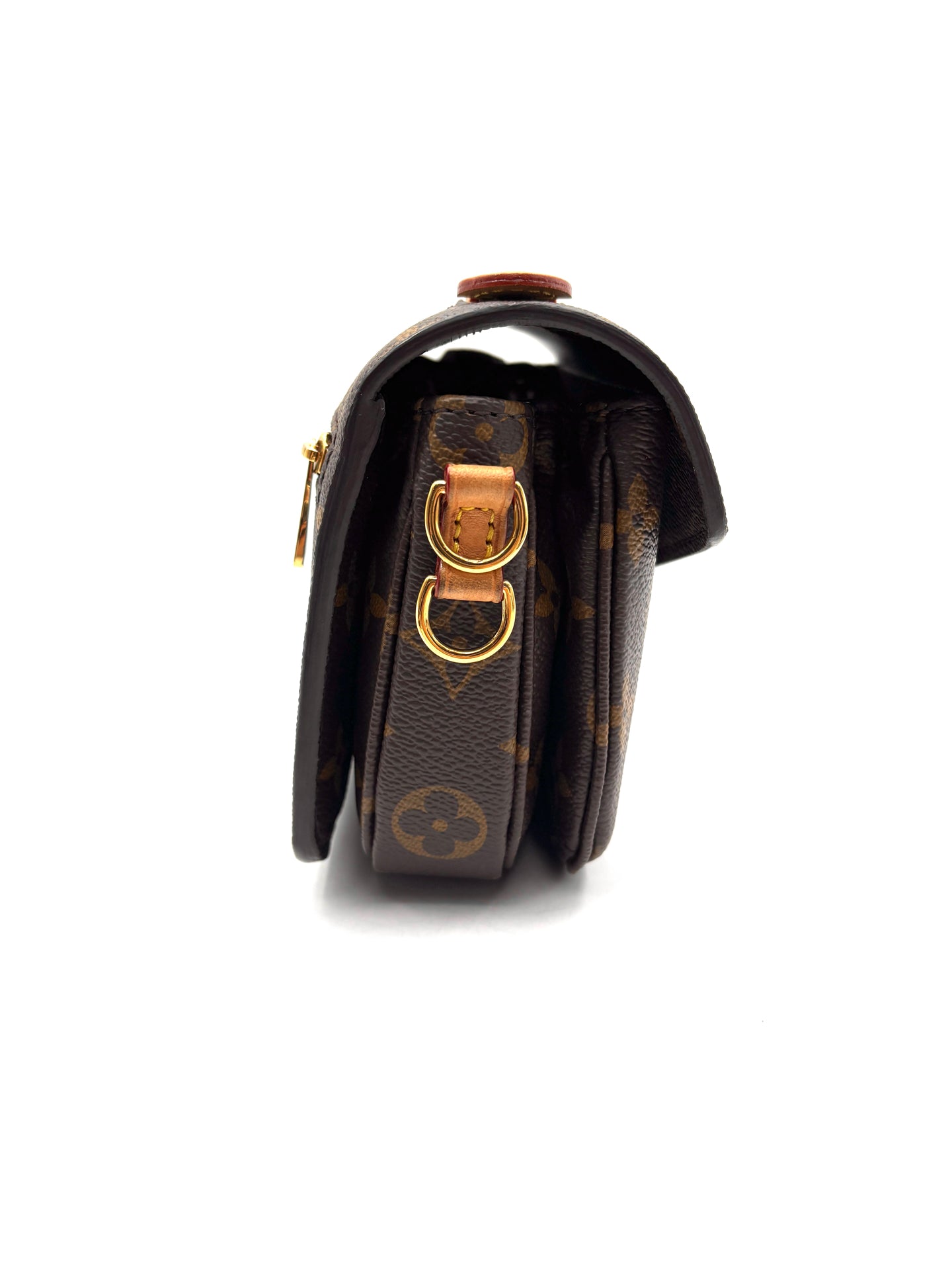 Louis Vuitton - Pochette Metis East West - Coated canvas with cowhide leather trim - Brown - (small)