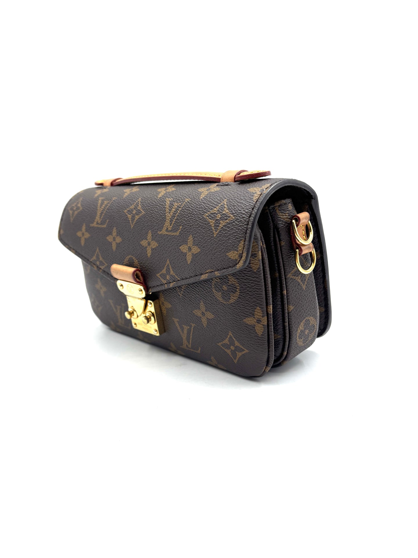 Louis Vuitton - Pochette Metis East West - Coated canvas with cowhide leather trim - Brown - (small)