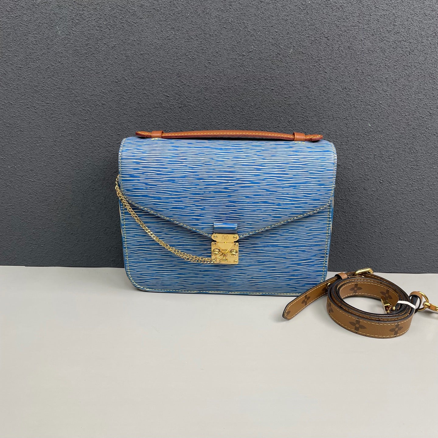 Louis Vuitton - Pochette Métis - Epi leather and Monogram Canvas - Blue and Brown - (medium)