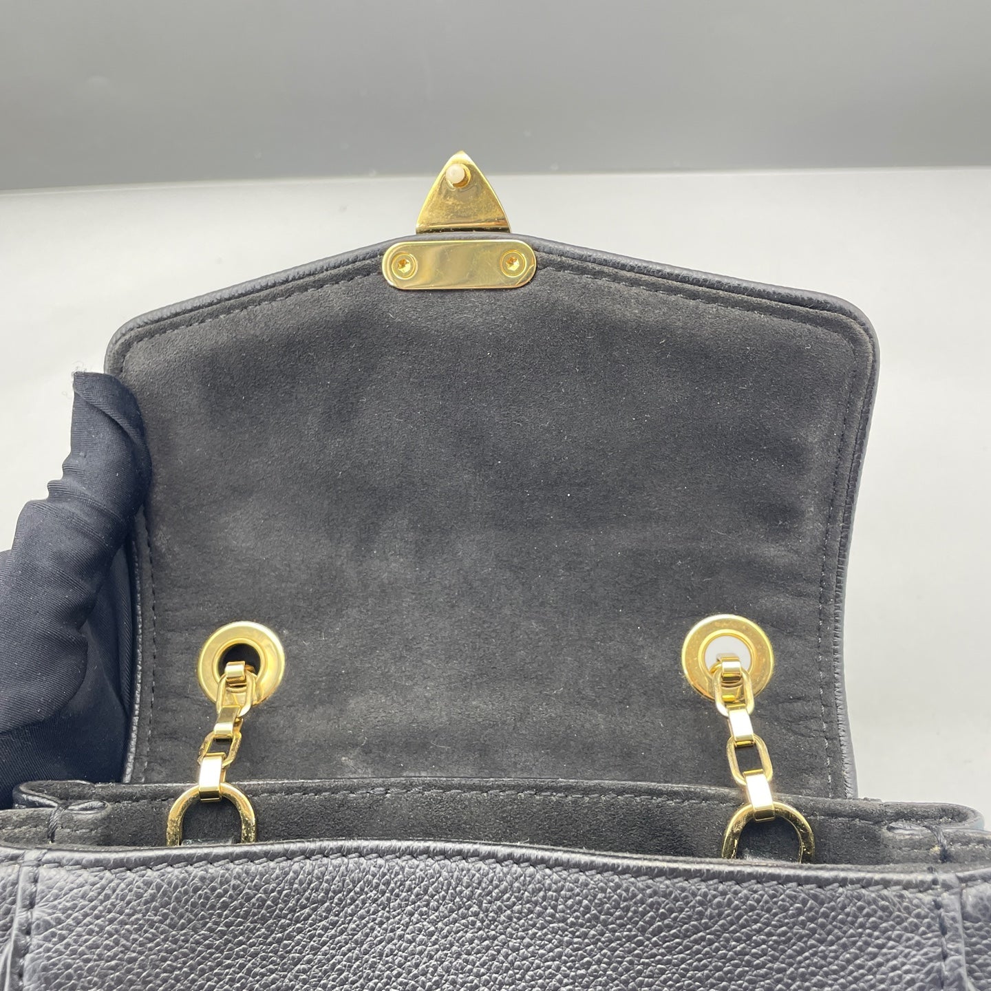 Louis Vuitton - Pochette Metis Mini - Grained Monogram Empreinte leather - Black - (mini)