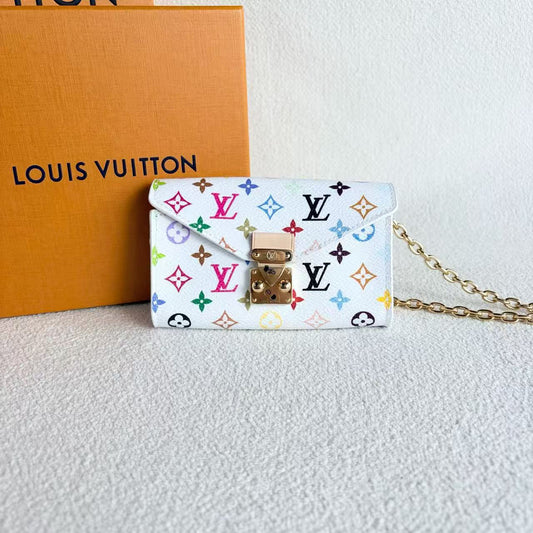 Louis Vuitton - Pochette Metis Mini Pouch - Monogram Multicolore coated canvas with leather trim - White Monogram Multicolore with Gold-Tone Hardware - (mini)
