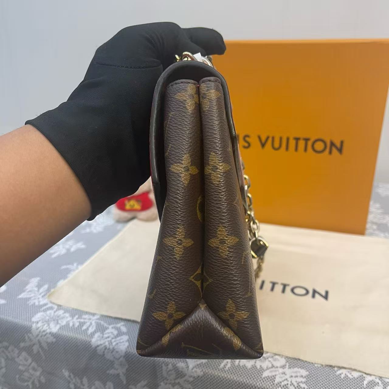Louis Vuitton - Pochette Métis - Monogram canvas and grain leather - Brown, Red - (medium)