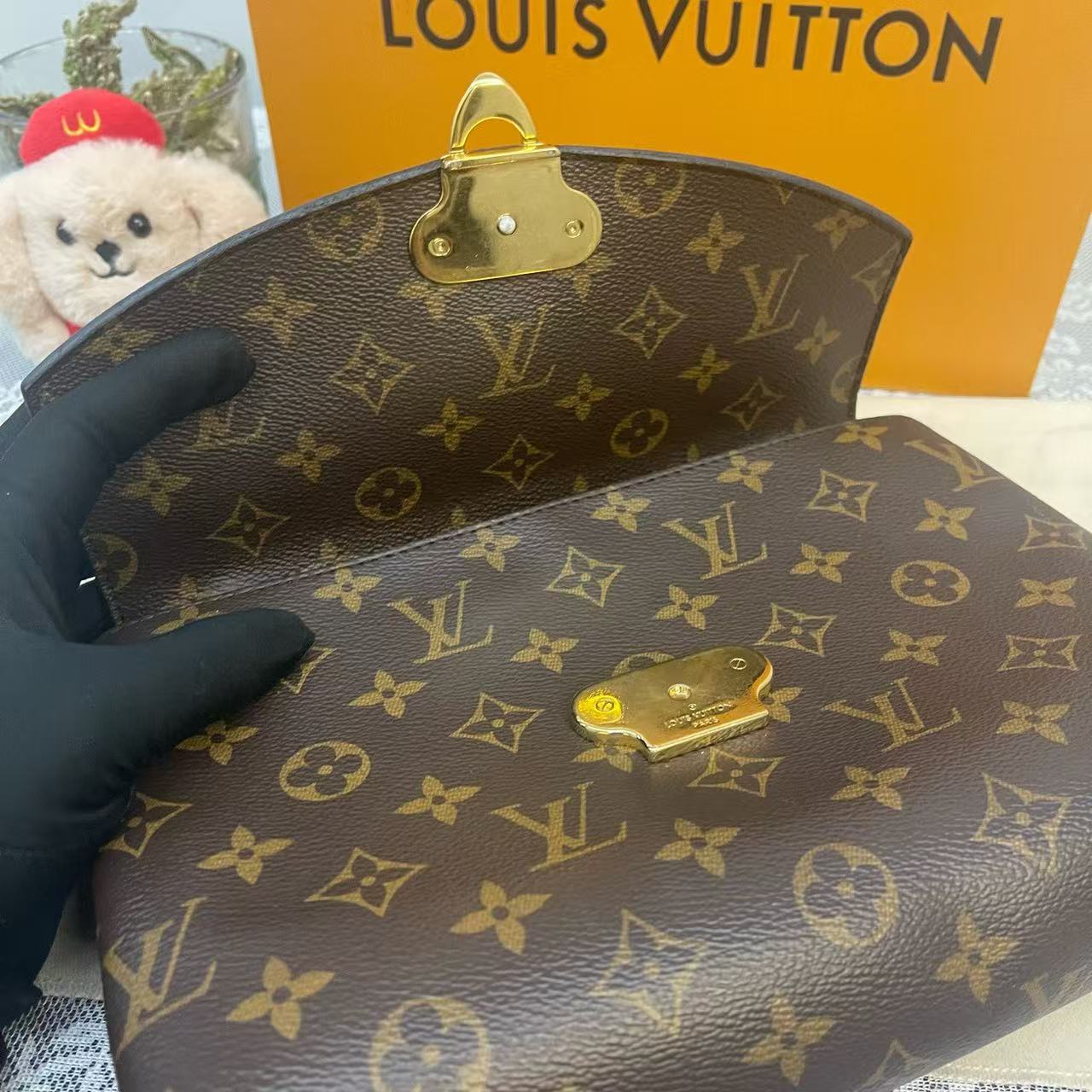 Louis Vuitton - Pochette Métis - Monogram canvas and grain leather - Brown, Red - (medium)