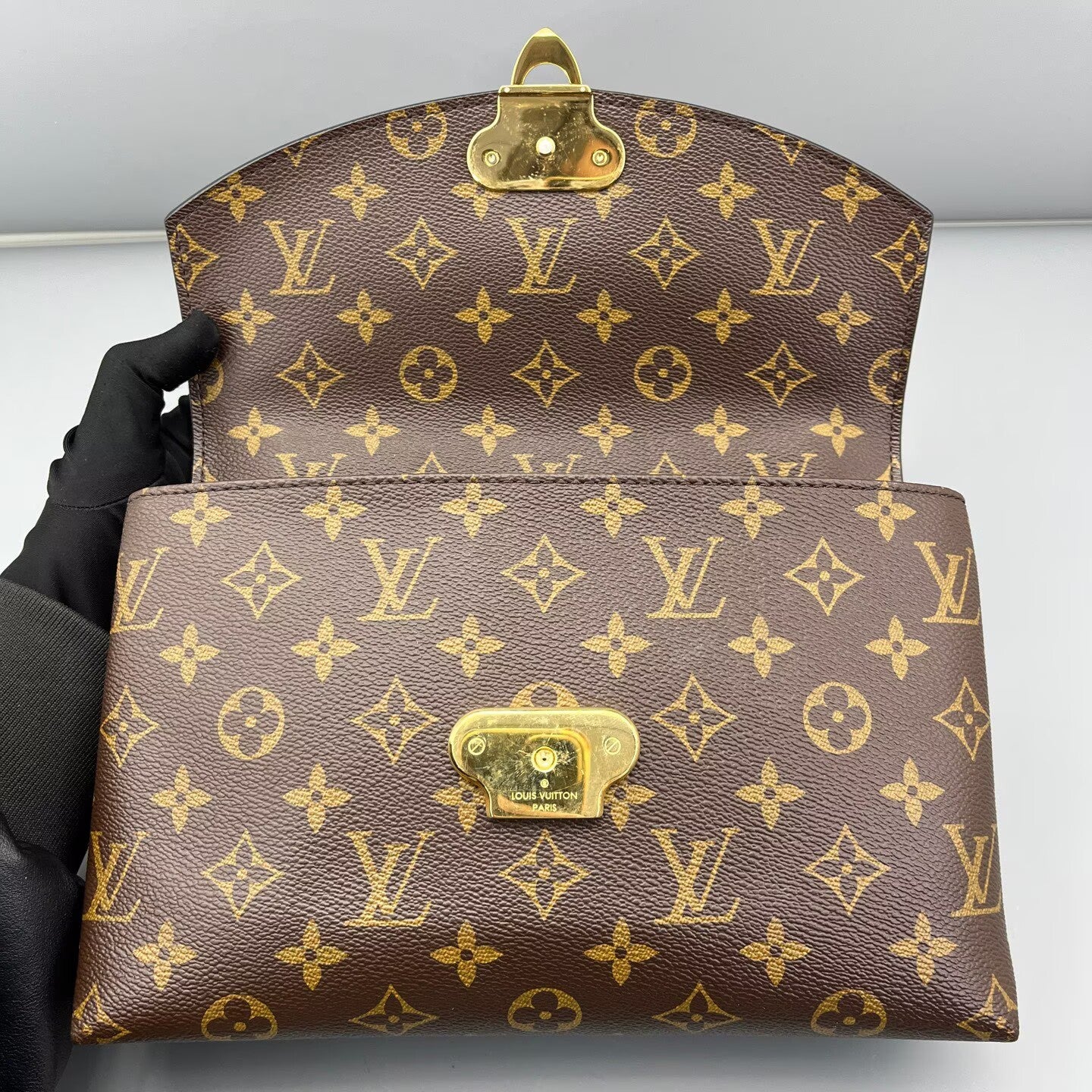 Louis Vuitton - Pochette Métis - Monogram canvas and grained leather - Black and Brown - (medium)