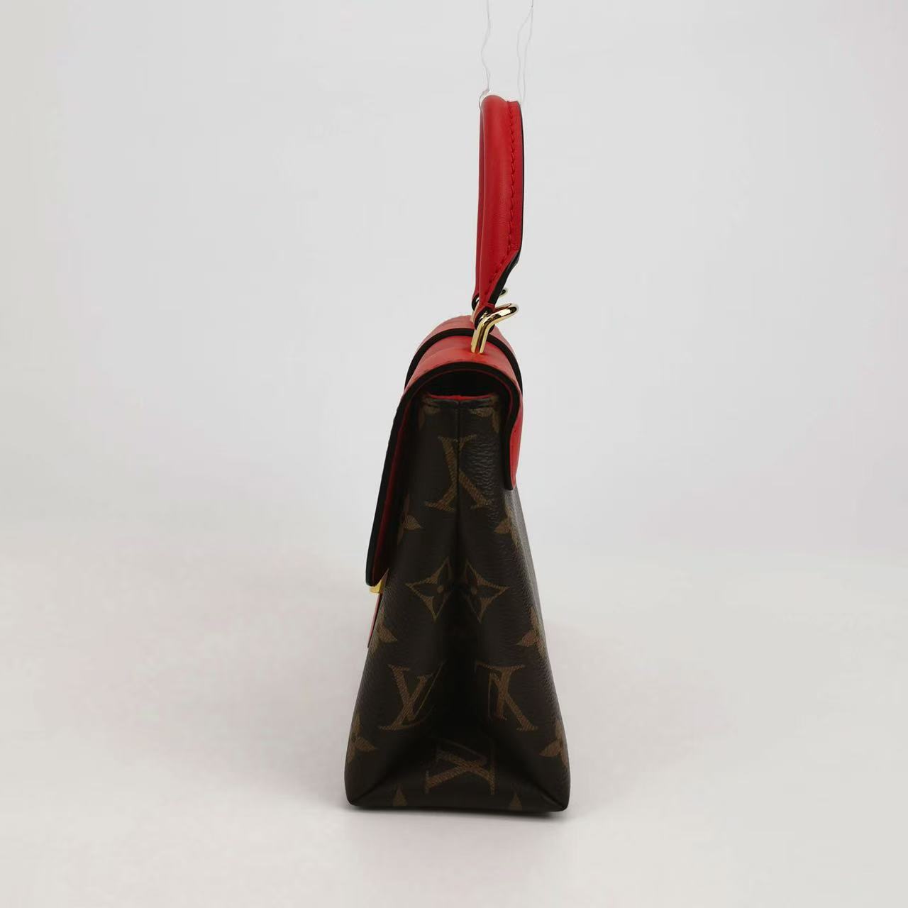 Louis Vuitton - Pochette Metis - Monogram coated canvas and smooth cowhide leather - Brown and Red with Gold-tone hardware - (medium)