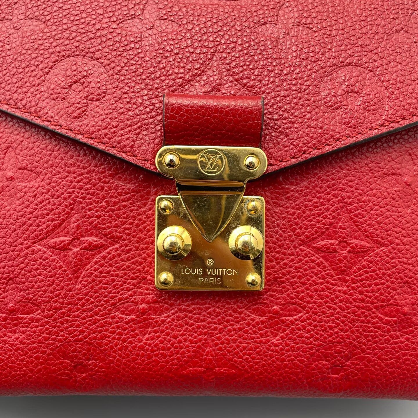 Louis Vuitton - Pochette Metis - Monogram Empreinte leather - Red - (medium)