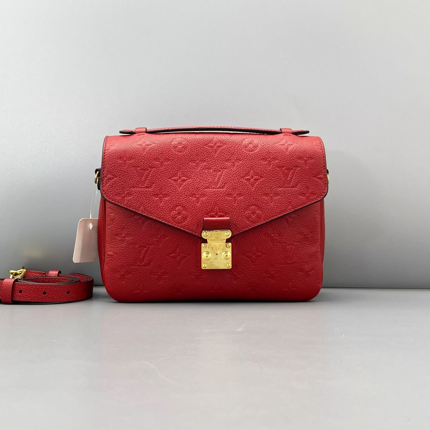 Louis Vuitton - Pochette Metis - Monogram Empreinte leather - Red - (medium)