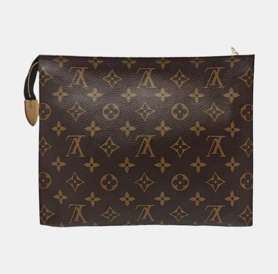 Louis Vuitton - Pochette Toilette 26 - Brown coated canvas - Brown - (Medium)