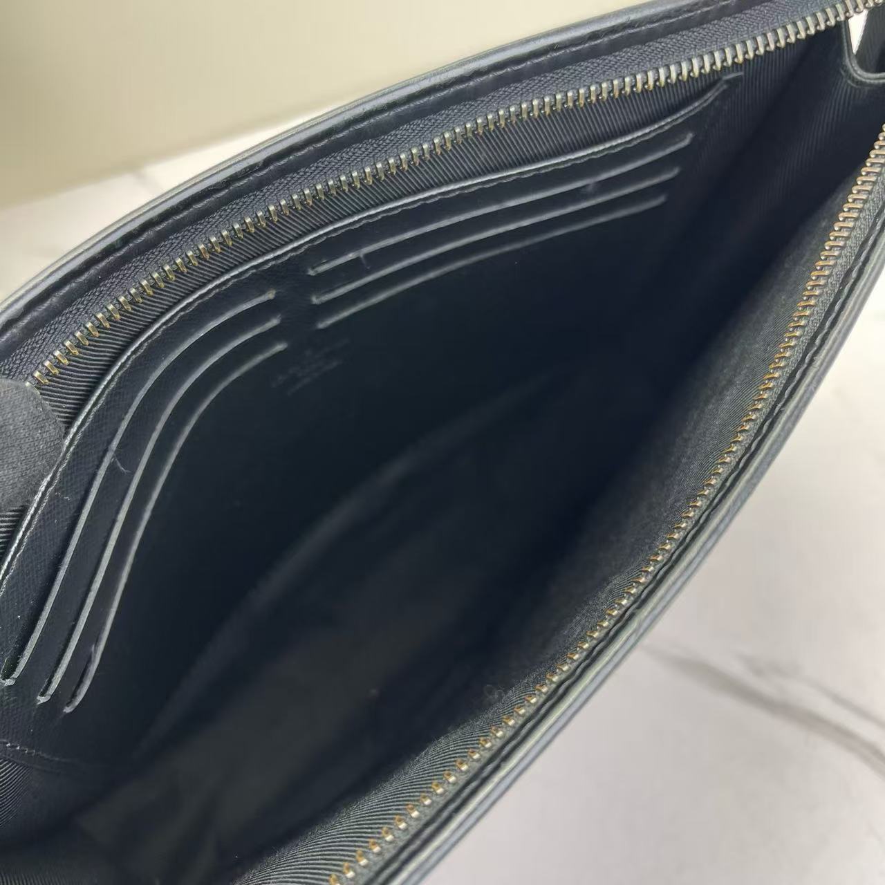 Louis Vuitton - Pochette Voyage - Monogram Eclipse coated canvas with leather trim - Black - (medium)