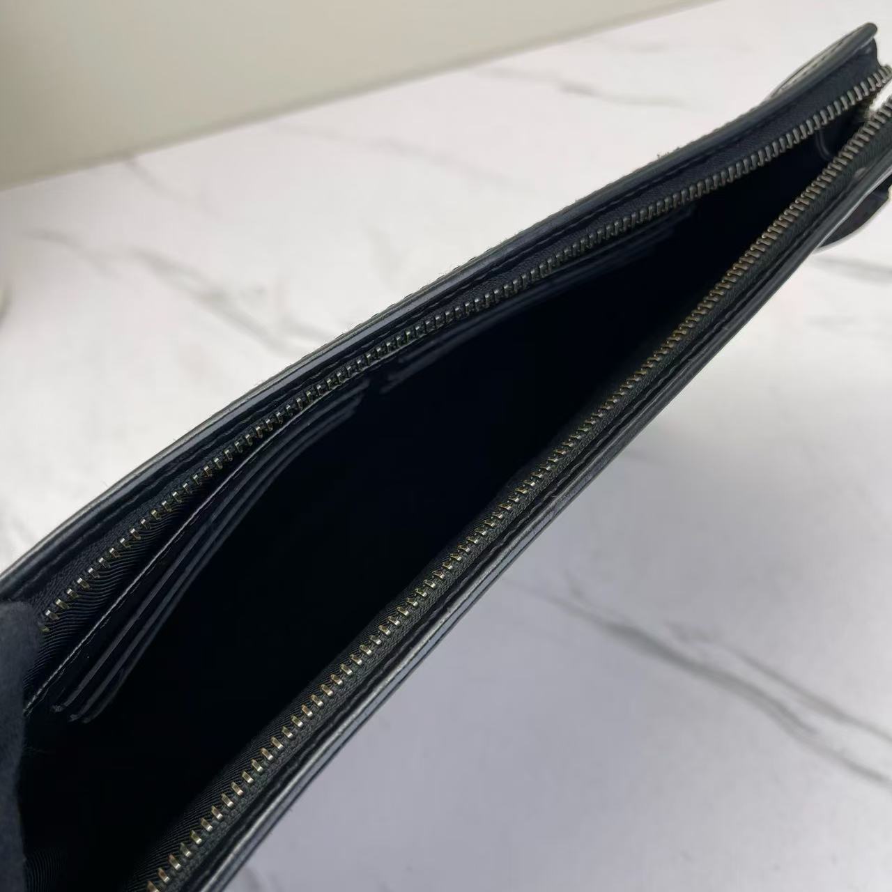 Louis Vuitton - Pochette Voyage - Monogram Eclipse coated canvas with leather trim - Black - (medium)