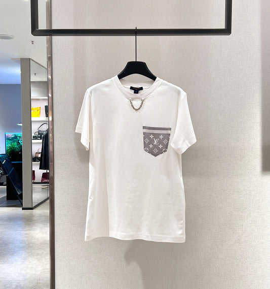 Louis Vuitton - Pocket Chain T-shirt - Cotton - White - (M)