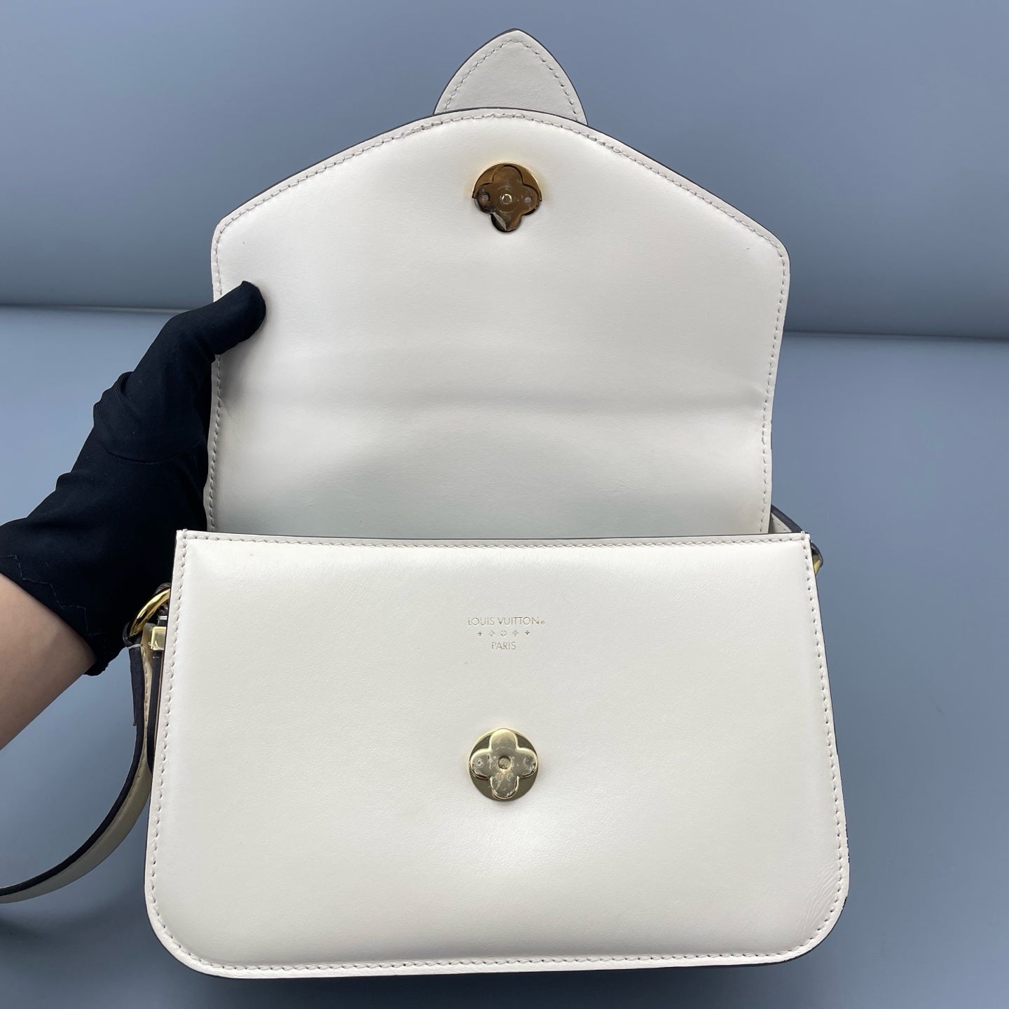 Louis Vuitton - Pont 9 Flap Bag - Smooth cowhide leather - White - (Small)