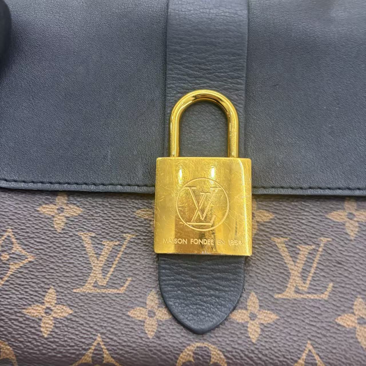 Louis Vuitton - Pont Neuf Soft BB - Monogram coated canvas and grained leather - Brown Monogram and Black with Gold-Tone Hardware - (mini)