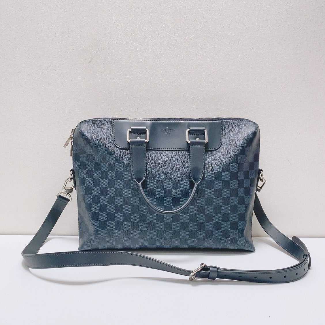 Louis Vuitton - Portfolio/Briefcase - Leather - Navy