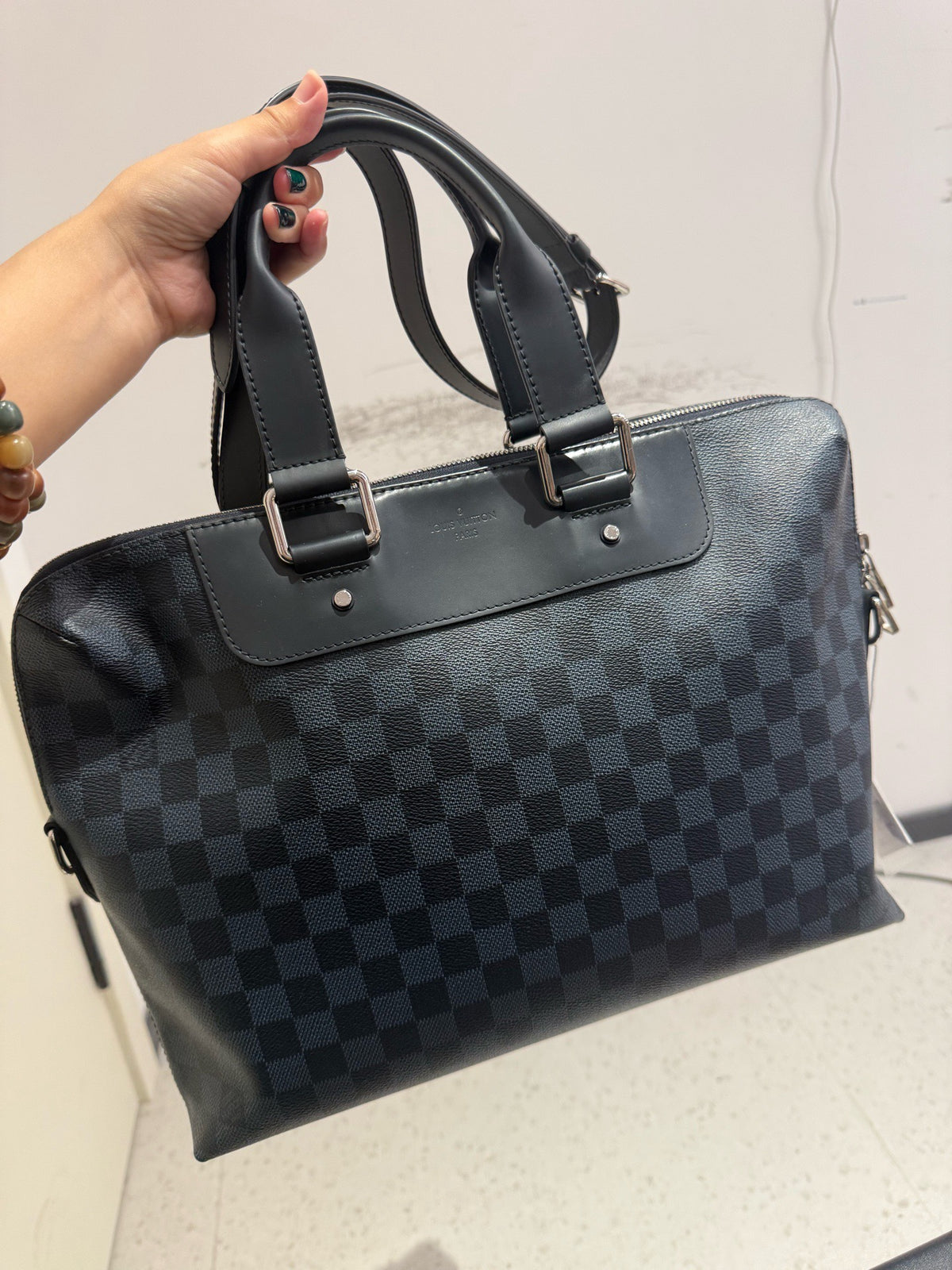 Louis Vuitton - Portfolio/Briefcase - Leather - Navy