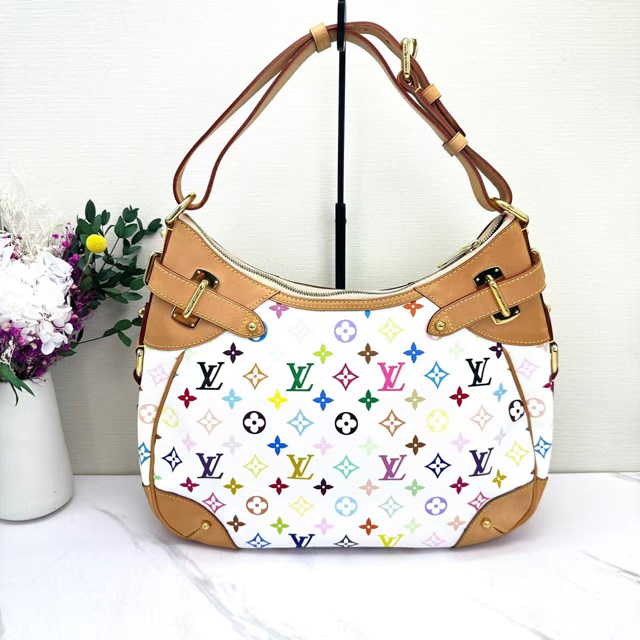 Louis Vuitton - Priscilla - Monogram Multicolore canvas with Vachetta leather trim - Multicolour - (medium)