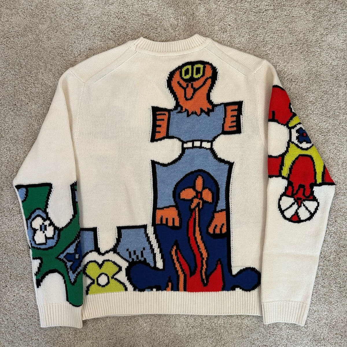 Louis Vuitton - Puzzle Jacquard Crewneck - Wool - Beige - (S)