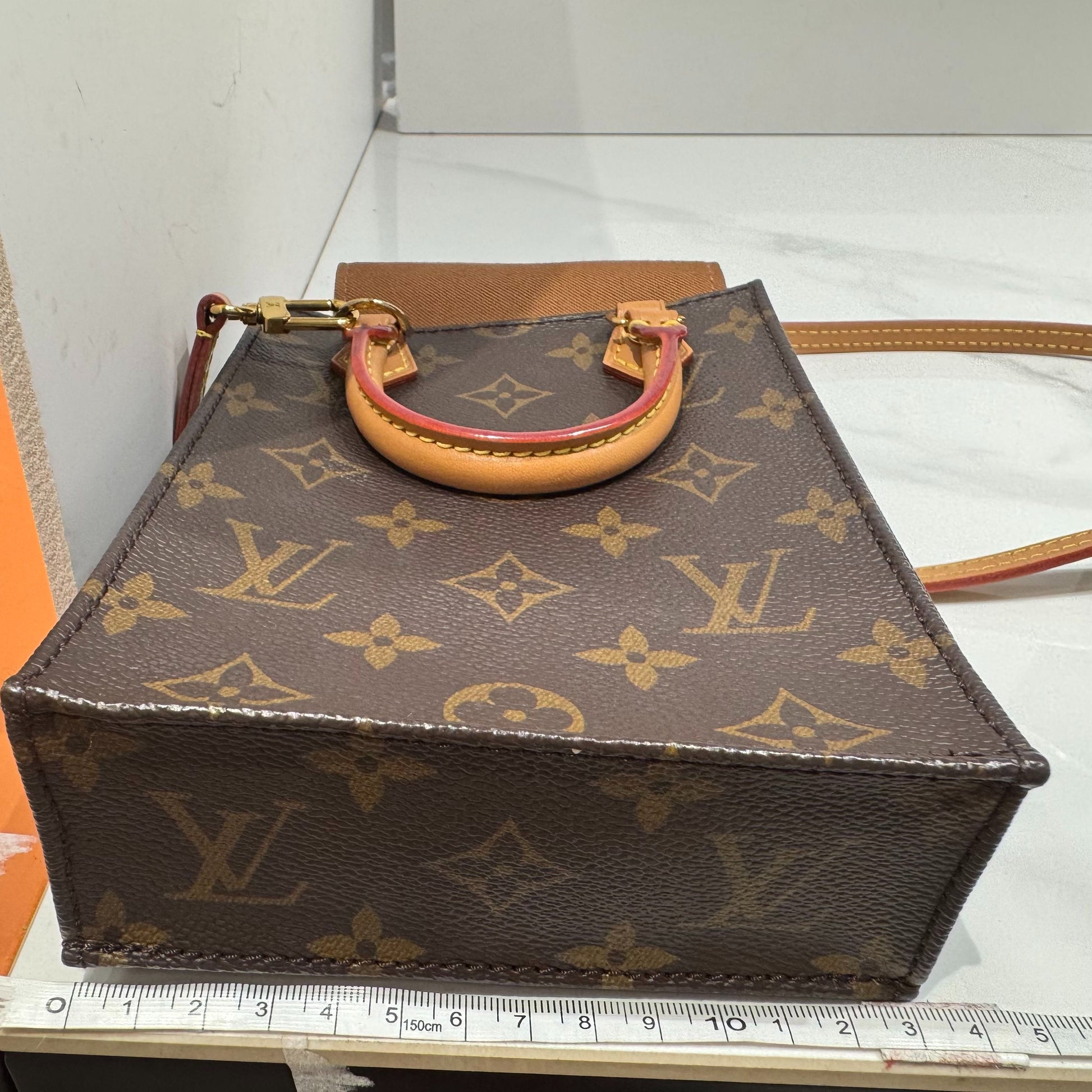 Louis Vuitton Sac Plat BB Canvas Brown - view 6