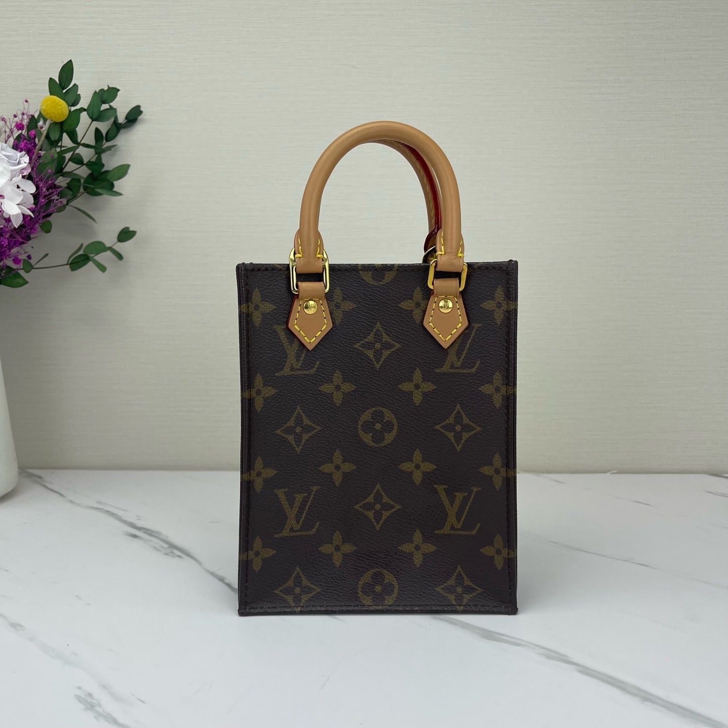 Louis Vuitton - Sac Plat BB - Leather - Brown - (mini)